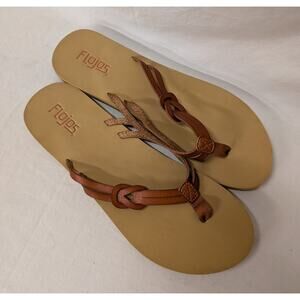 Flojos Women's Azure Sandals Tan/Natural Size 9